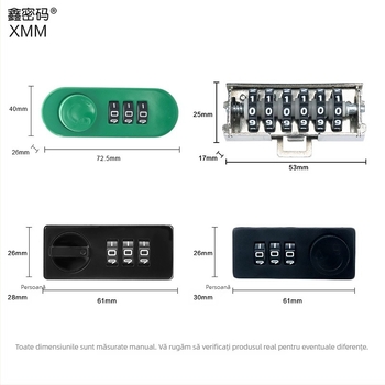 Lacăt de sertar digital mecanic din aliaj de zinc (Modele: 5016/5005/5012/5018) – pentru truse de scule, mobilier, cutii poștale, cutii de cosmetică și cutii cadou