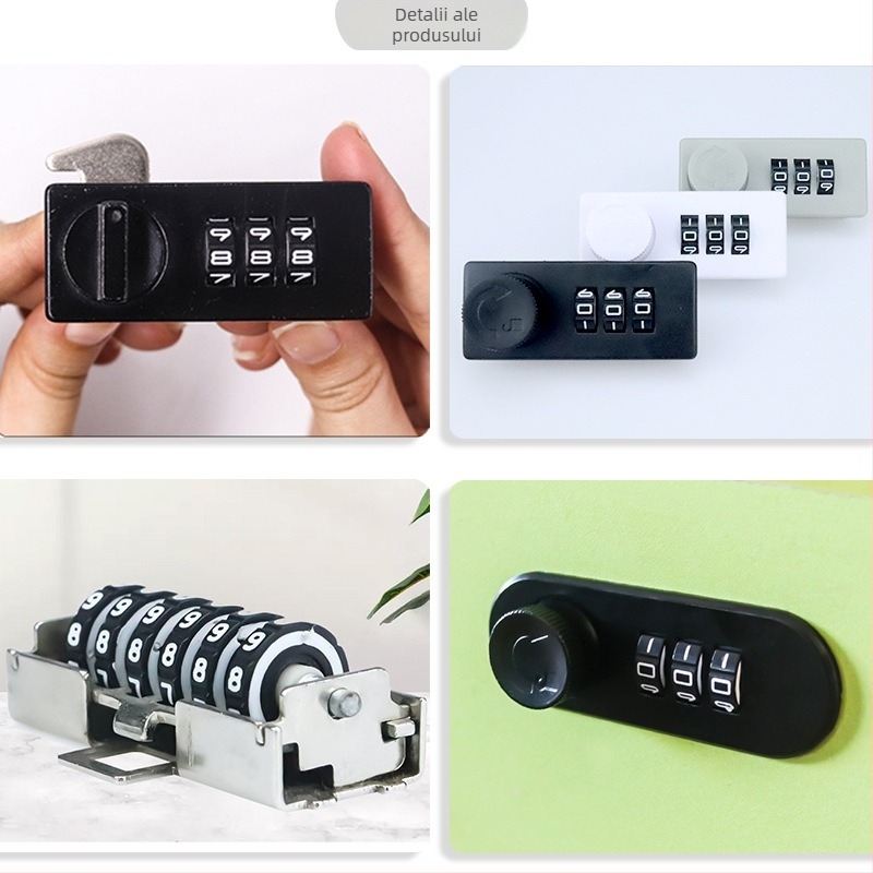 Lacăt de sertar digital mecanic din aliaj de zinc (Modele: 5016/5005/5012/5018) – pentru truse de scule, mobilier, cutii poștale, cutii de cosmetică și cutii cadou