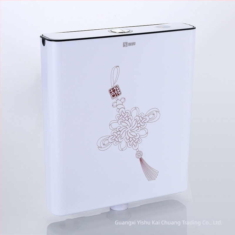 Rezervor de spălare pentru toaletă de tip kuc - PP, 4-8L, control manual, drenaj pe perete, Essence Antelope