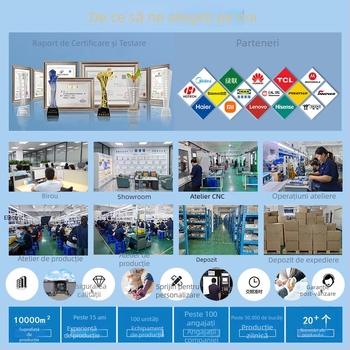 Suport pentru card magnetic pentru telefon, cu balama amortizoare și balama rotativă de 170°, suport pentru Power Bank