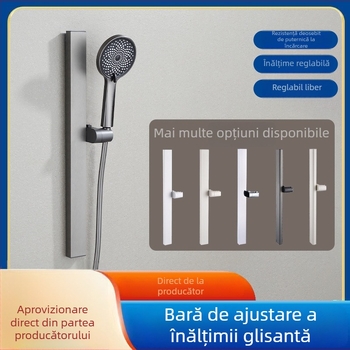 Coloană de duș, aluminiu spațial, model 6584512, montaj pe perete, 0–90°C / 0–1,6 MPa