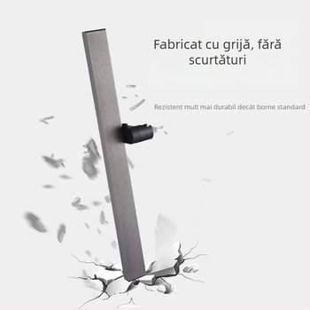 Coloană de duș, aluminiu spațial, model 6584512, montaj pe perete, 0–90°C / 0–1,6 MPa