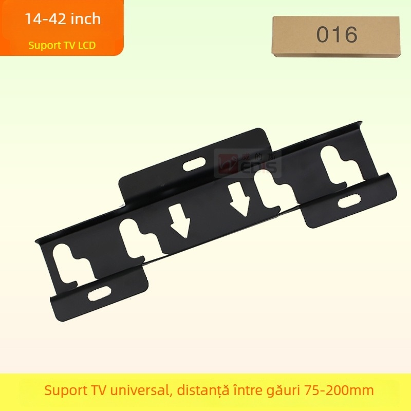 Suport de perete pentru TV 016 model, structură din fier, compatibil cu montaj pe perete, capacitate >15 kg
