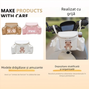 Geantă de agățat pentru vehicul electric – piele, formă cubică, montată pe vehicul, depozitare de călătorie, Xingyou