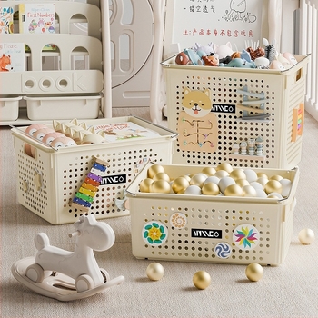 Cutie de depozitare din plastic pentru jucării, cu logo Chongfa, design modern minimalist, personalizabil