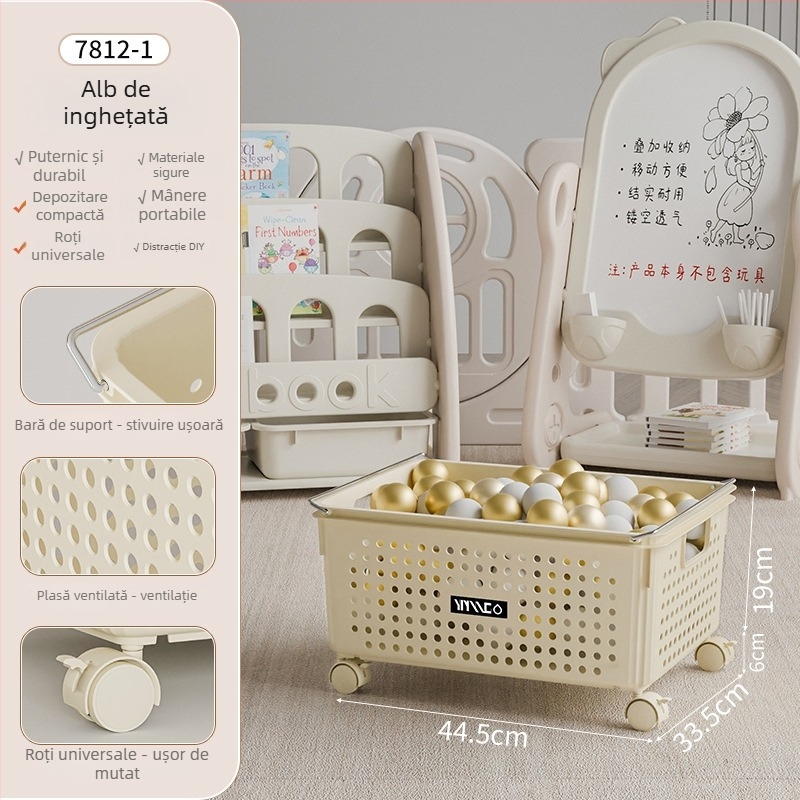 Cutie de depozitare din plastic pentru jucării, cu logo Chongfa, design modern minimalist, personalizabil