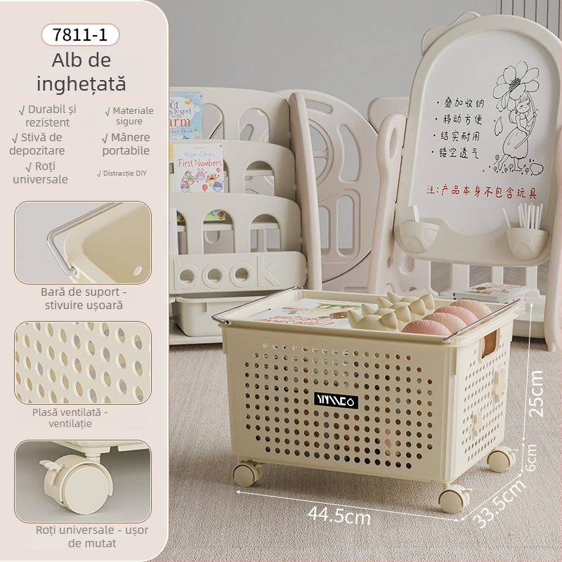 Cutie de depozitare din plastic pentru jucării, cu logo Chongfa, design modern minimalist, personalizabil