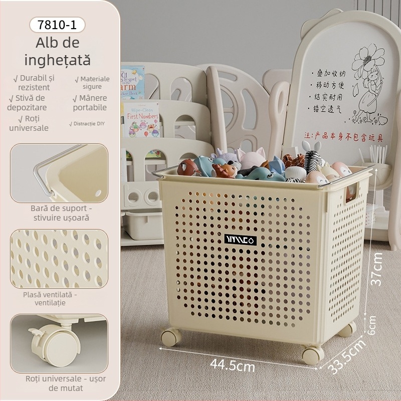 Cutie de depozitare din plastic pentru jucării, cu logo Chongfa, design modern minimalist, personalizabil