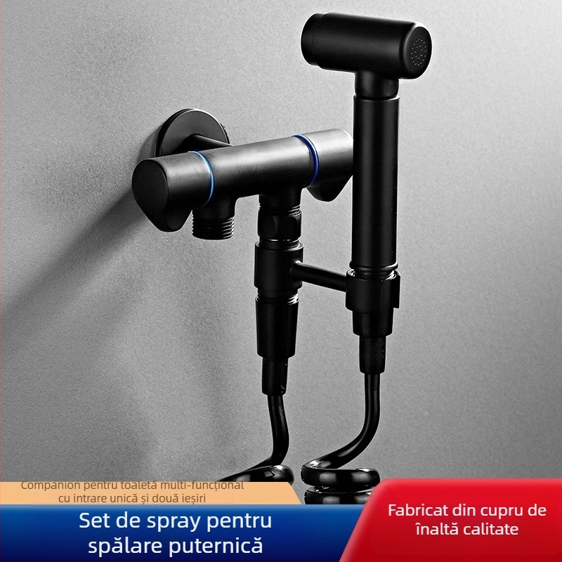 Pistol de pulverizare pentru toaletă, din cupru, montaj pe perete, model Toilet companion, diametrul interior 2, certificat CE