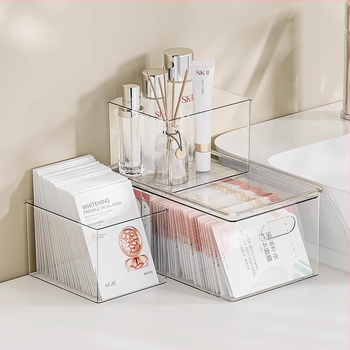 Cutie de depozitare cosmetică, organizator de birou din acrilic pentru îngrijirea pielii, capacitate mare, Egarda