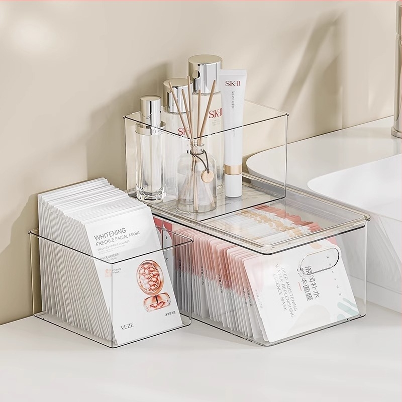 Cutie de depozitare cosmetică, organizator de birou din acrilic pentru îngrijirea pielii, capacitate mare, Egarda