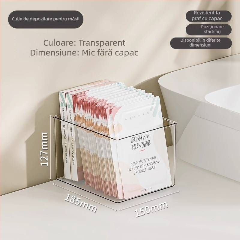 Cutie de depozitare cosmetică, organizator de birou din acrilic pentru îngrijirea pielii, capacitate mare, Egarda