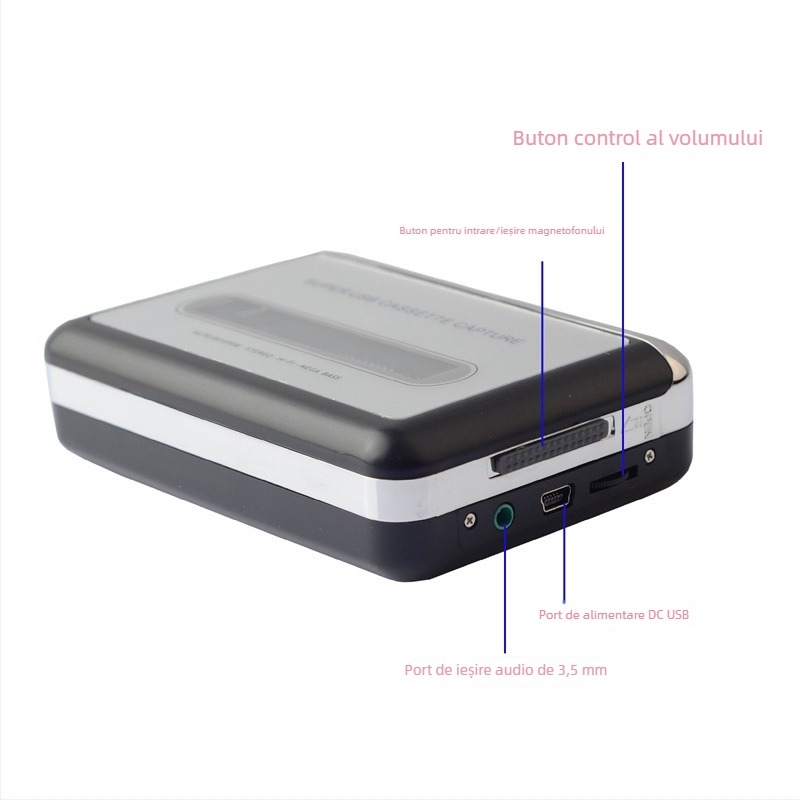 Convertor USB de casetă MP3 – Modelul 218, lansare 2010, 5V, 5W, canal 2.0