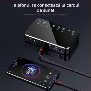 RXIX Luo cablu audio cu 4 canale, 3,5 mm, mâner-la-mâner, cablu din cupru cu contact placat cu aur