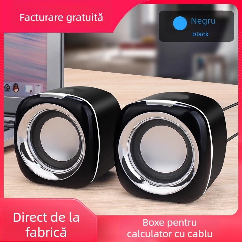 Boxe pentru calculator, cablate, cu subwoofer, sunet surround 3D