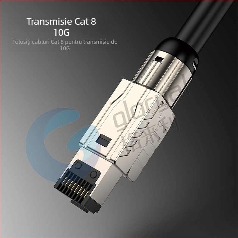 GLORYAL GL-2026cx conector cristal din aliaj de zinc pentru Cat8/Cat7/Cat6A, centru de date