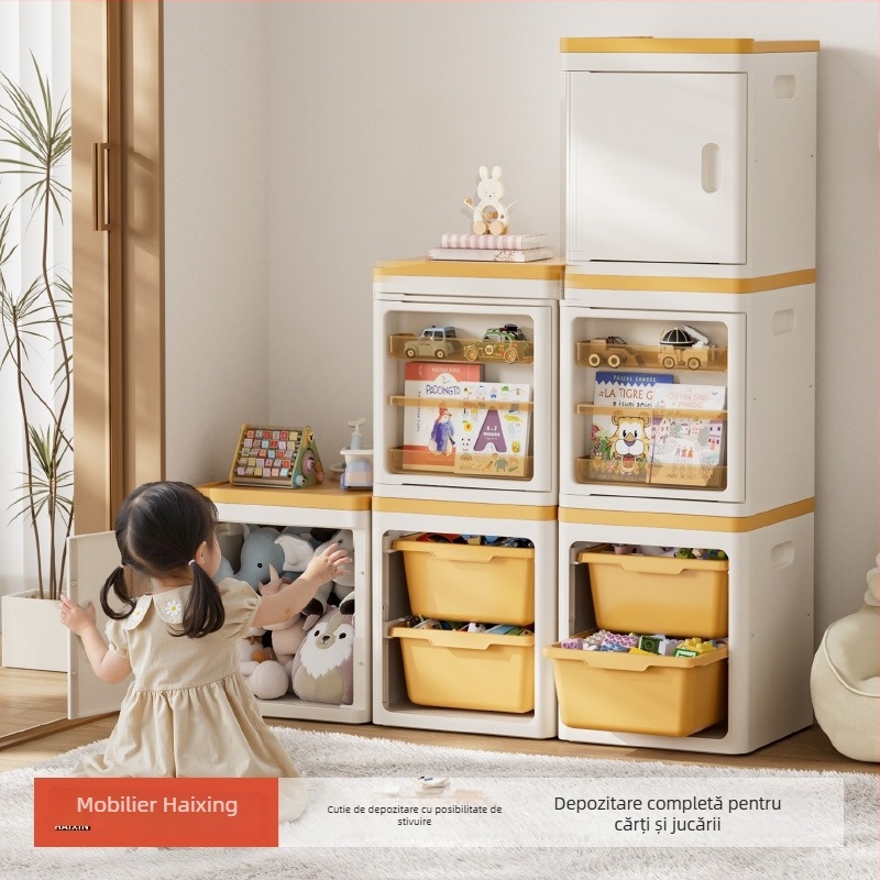 Dulap cu sertare pentru copii, capacitate 60–70 L, material PP, model Xh-he127/128/129, depozitare portabilă multifuncțională