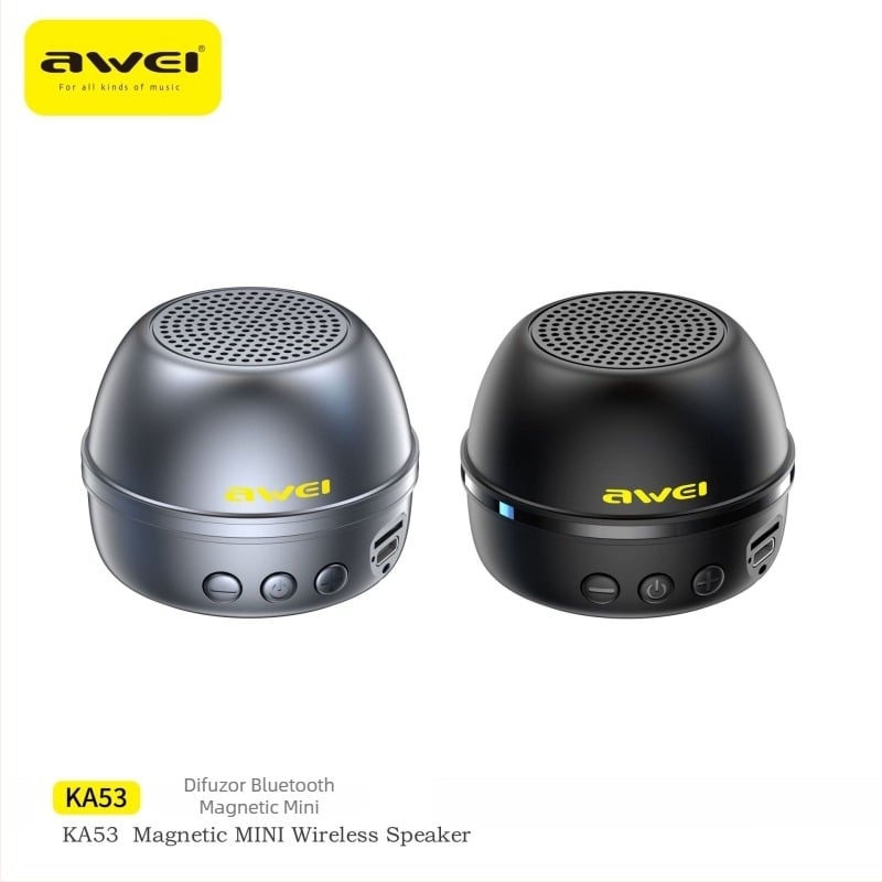 Awei Boxă Bluetooth Magnetică Mini – 5W, rază 10 m, 40 Hz–20 kHz, SNR ≥70 dB, baterie 500–800 mAh
