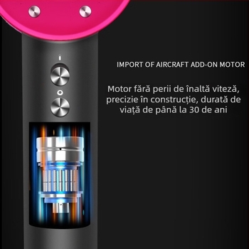 Uscător de păr 1400W, motor cu perii, 220V, aer rece/cald, ioni negativi