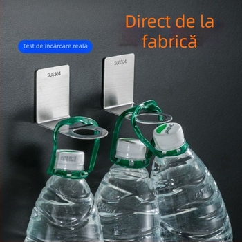 Raft de baie din oțel inoxidabil montat pe perete pentru dezinfectant de mână și lichid de vase — set din 2 piese | oțel inoxidabil 201 | certificare CE