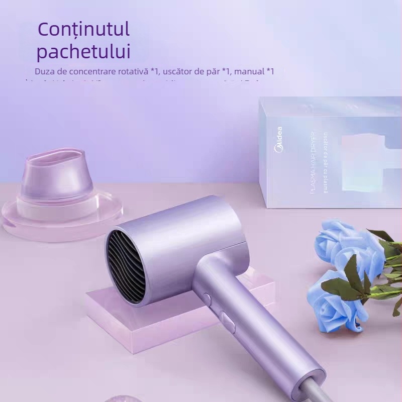 Uscător de păr cu motor brushless - 1600 W, aer rece/cald, ioni negativi, 2 trepte de viteză