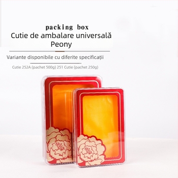 Cutie dreptunghiulară din plastic PS pentru ambalare cu capac, prelucrare personalizată și imprimare logo, grosime perete 1,5 mm