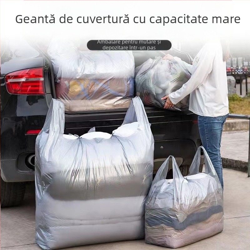 Geantă de depozitare, în formă de geantă, din PE, multifuncțională, pentru mutări