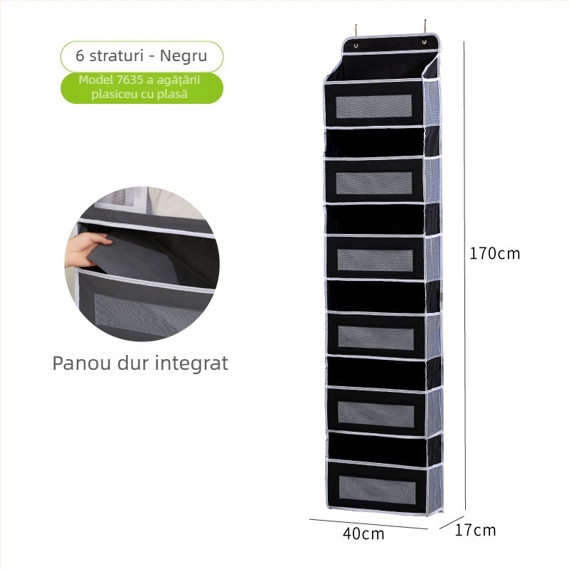 Geantă de depozitare montată pe perete cu fereastră, capacitate mare, organizator cu mai multe compartimente (textil nețesut, pliabil, multifuncțional)