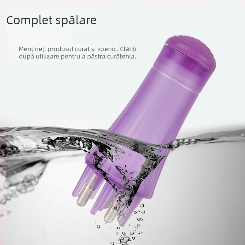 Pieptene pentru scalp cu masaj cu bilă-rol și aplicator de lichid, CY-555, 23 g