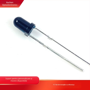 F3 tubă receptor infraroșu – model F3; tensiune 2.7–2.8 V; curent 20 mA; lungime de undă 850/940 nm; putere 0.06 W