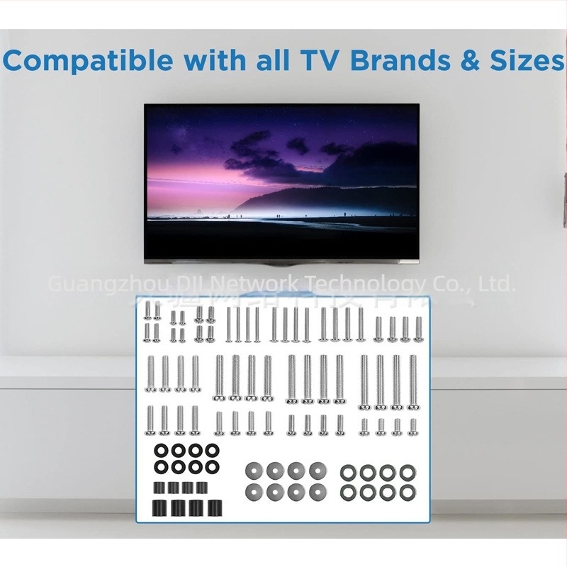 Kit de șuruburi montaj TV M568, control mecanic, etichetă privată licențiată