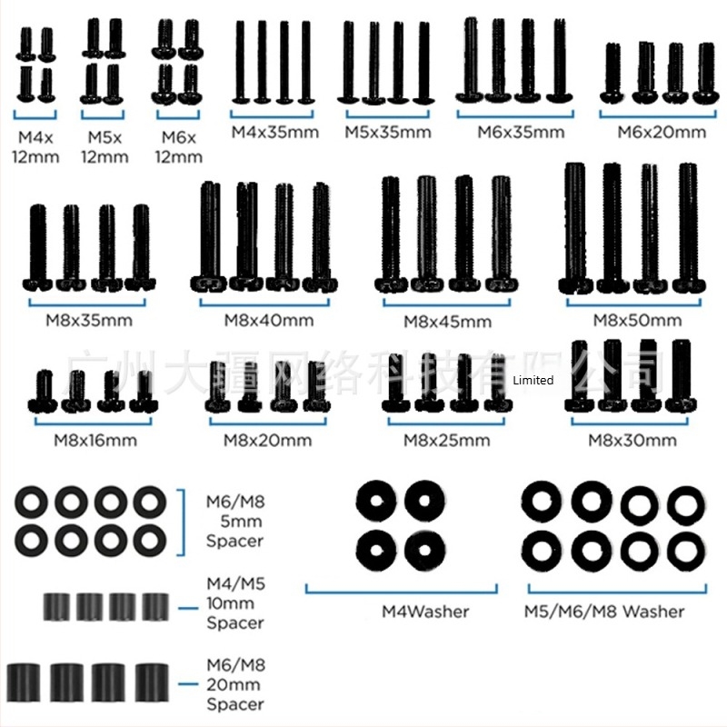 Kit de șuruburi montaj TV M568, control mecanic, etichetă privată licențiată
