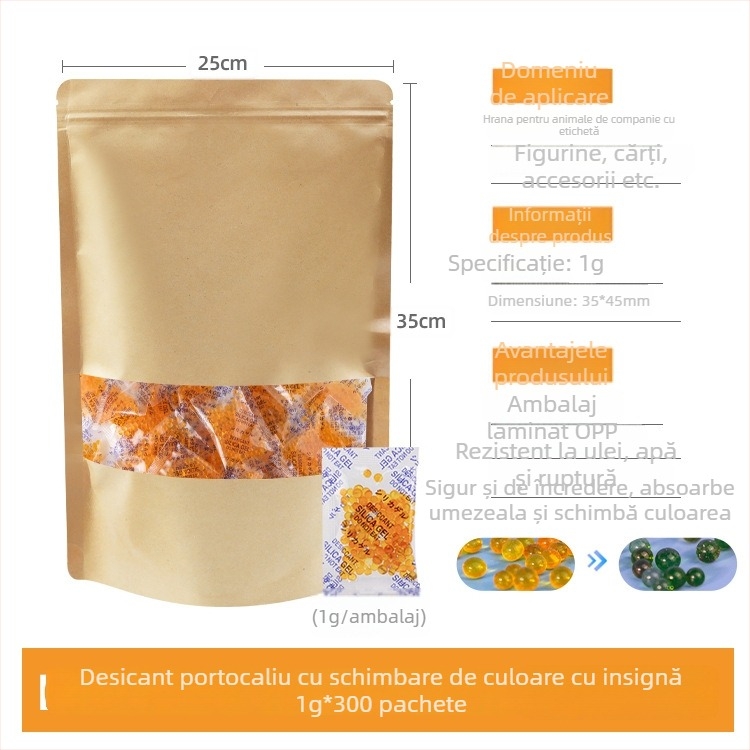 Desicant casnic — Changquan; usucă și desumidifică; ambalaj: pungă; poziționare: așezat plat