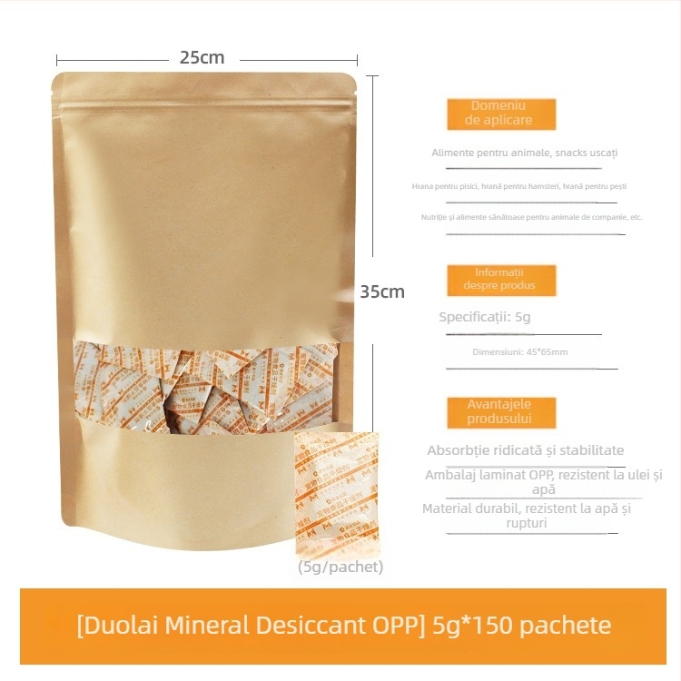 Desicant casnic — Changquan; usucă și desumidifică; ambalaj: pungă; poziționare: așezat plat