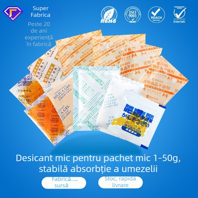 Desicant casnic — Changquan; usucă și desumidifică; ambalaj: pungă; poziționare: așezat plat