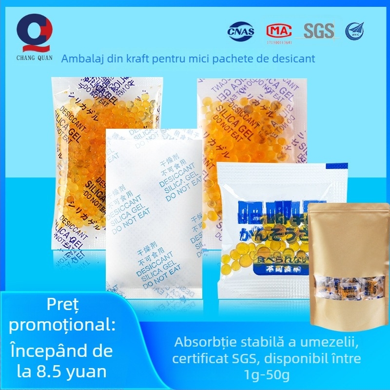 Desicant casnic — Changquan; usucă și desumidifică; ambalaj: pungă; poziționare: așezat plat