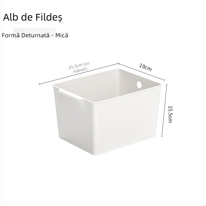 Cutie de depozitare pentru birou, plastic PP, 18 L, model 1013, fără capac, cu posibilitate de stivuire