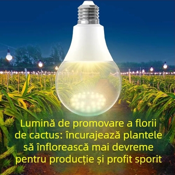 Lampă LED pentru creșterea plantelor, spectru complet, 32 LED, 2015 lm, 220V intrare, cip Mullinsen, viață 30000 h