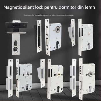 Corp de încuietoare pentru uși din lemn, oțel inoxidabil, mecanism magnetic silențios, model CXST-001, greutate 200–400 g