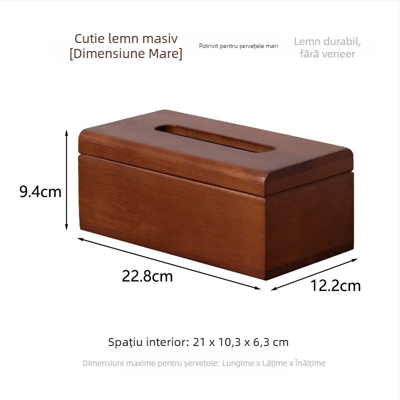 Cutie de șervețele din lemn, model ZJH03, imprimare logo disponibilă, personalizare, multifuncțională, Stil Chinez Nou