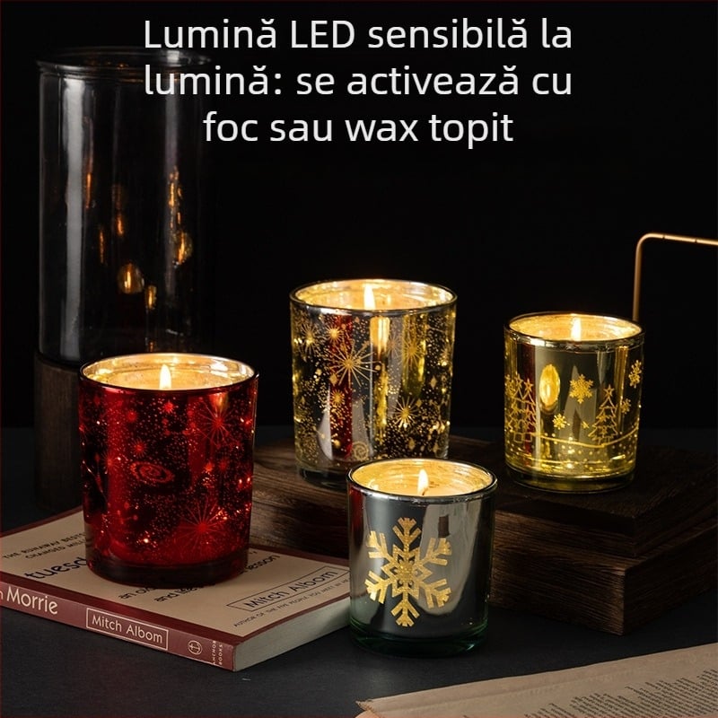 Lumânare parfumată Nothing, cu control al luminii, formă de cupă, ceară amestecată