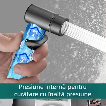 Suport pistolă spray pentru toaletă - universal fără găuri cu montură rotativă (cupru, Wolf Kiss, Rotativ, Fără găuri, Universal)