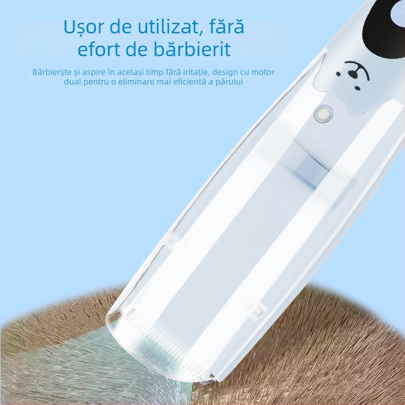 Aparat de tuns electric pentru bebeluși și copii, reîncărcabil, lamă ceramică, cap detașabil și lavabil, baterie 800–1000 mAh, zgomot 36–45 dB