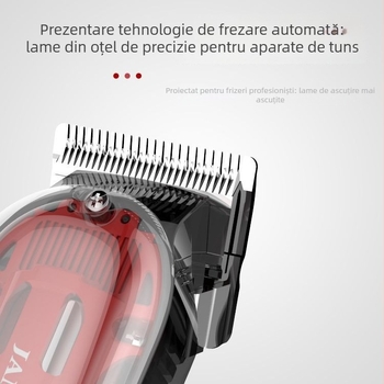 Mașină de tuns păr JM-200A, alimentare duală (încărcare/baterie), lamă din oțel inoxidabil, cap detașabil lavabil, baterie încorporată 1200–2000 mAh