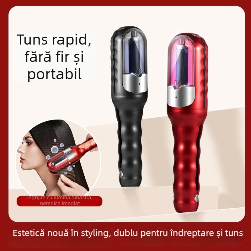Mașină automată de tuns păr cu cap de tăiere din aliaj de titan, motor cu perii, baterie încorporată 500–800 mAh, autonomie până la 1 oră, zgomot redus
