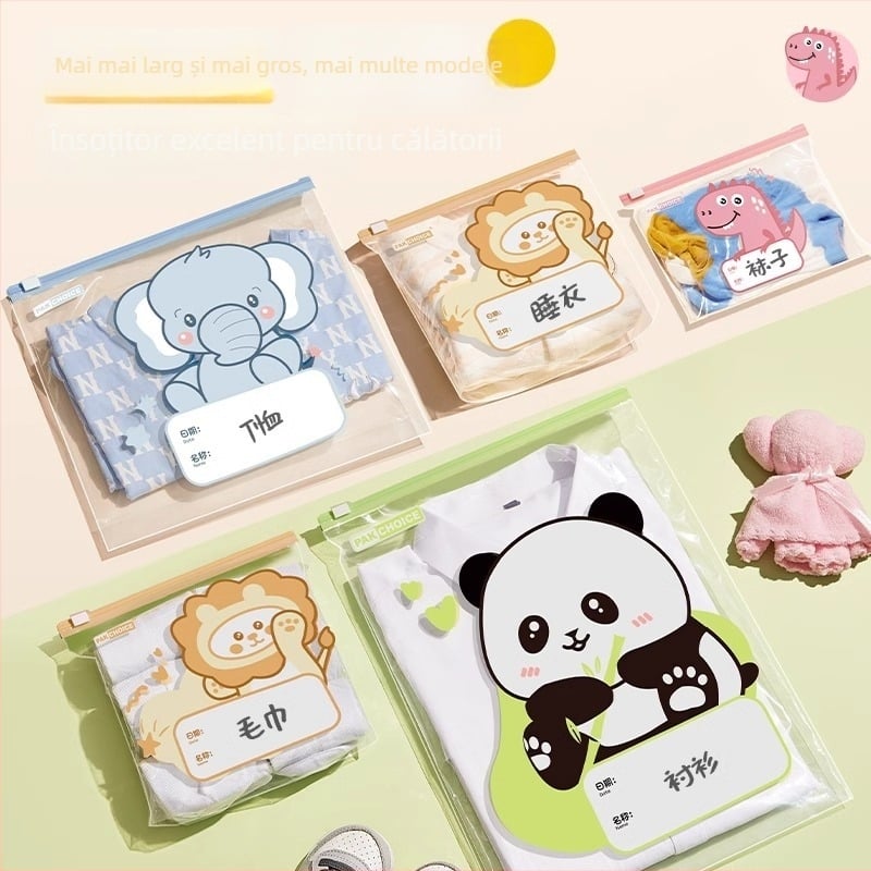 Sac PE de depozitare cub – montat în mașină, organizator de călătorie pentru lenjerie, cosmetice și produse de igienă, stil japonez