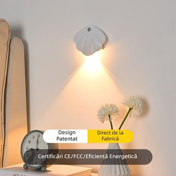 Lampă de noapte LED reîncărcabilă cu senzor de mișcare, iluminare de perete magnetică fără cabluri, lampă cu număr de casă