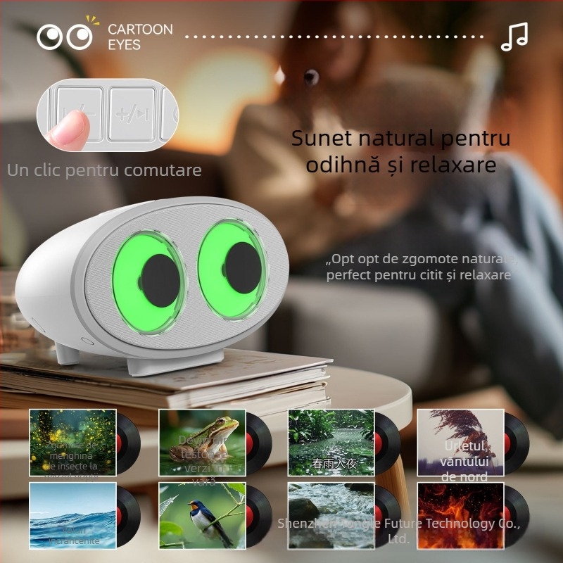 Boxă Bluetooth cu iluminare RGB, Putere 5W, BT 5.3, Baterie încorporată 1200-2000mAh, Răspuns în frecvență 30Hz-15kHz, SNR >=85dB