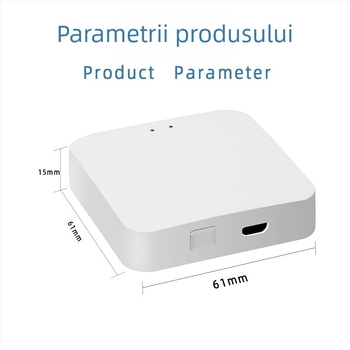 Graffiti SY-WZJ1 Gateway Zigbee inteligent, control central Tuya Smart 3.0, Wi-Fi 2,4 GHz, protecție firewall