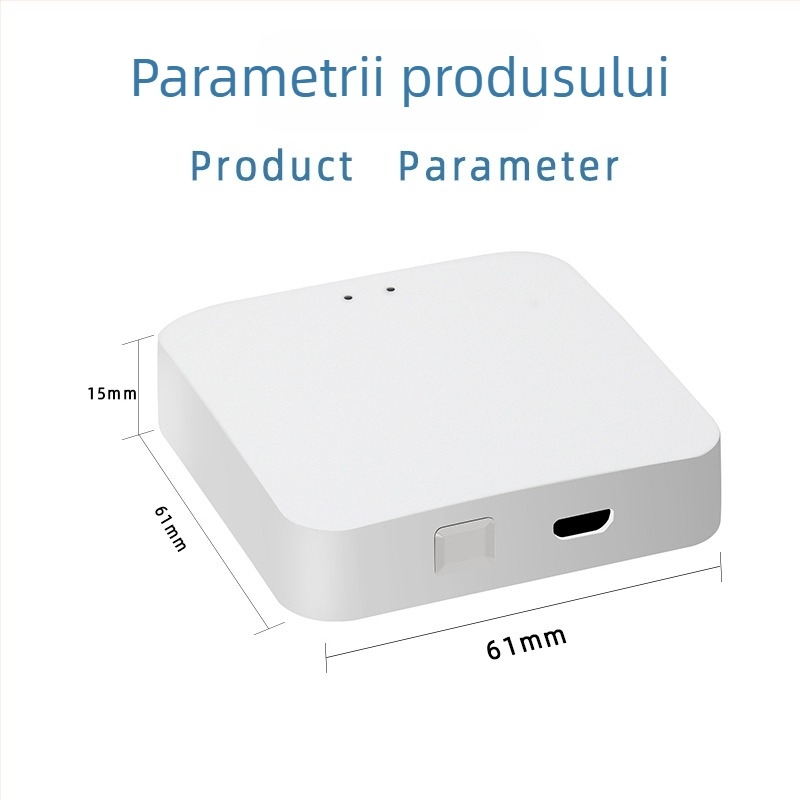 Graffiti SY-WZJ1 Gateway Zigbee inteligent, control central Tuya Smart 3.0, Wi-Fi 2,4 GHz, protecție firewall